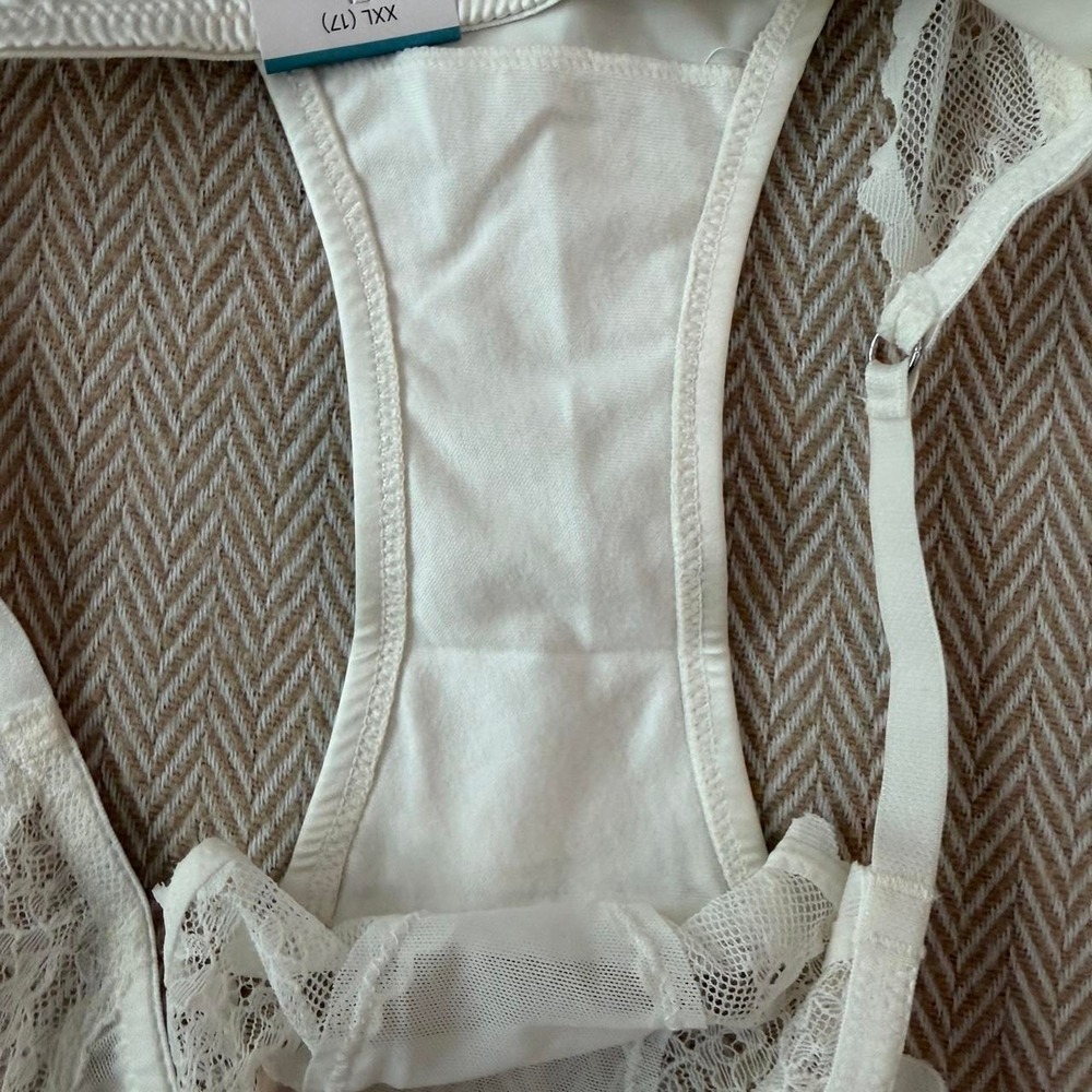 Auden white lace underwear with scalloped edges Size XXL - Picture 5 of 5
